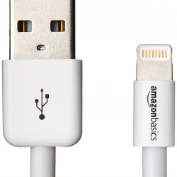 AmazonBasics Apple Certified Lightning to USB Cable – 6 Feet (1.8 Meters) – White-0