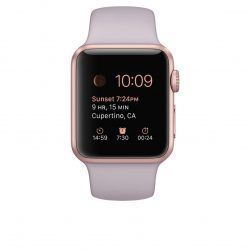Apple 1.49-Inch Sport Smart Watch – Rose Gold Aluminum Case with Lavender Band-0