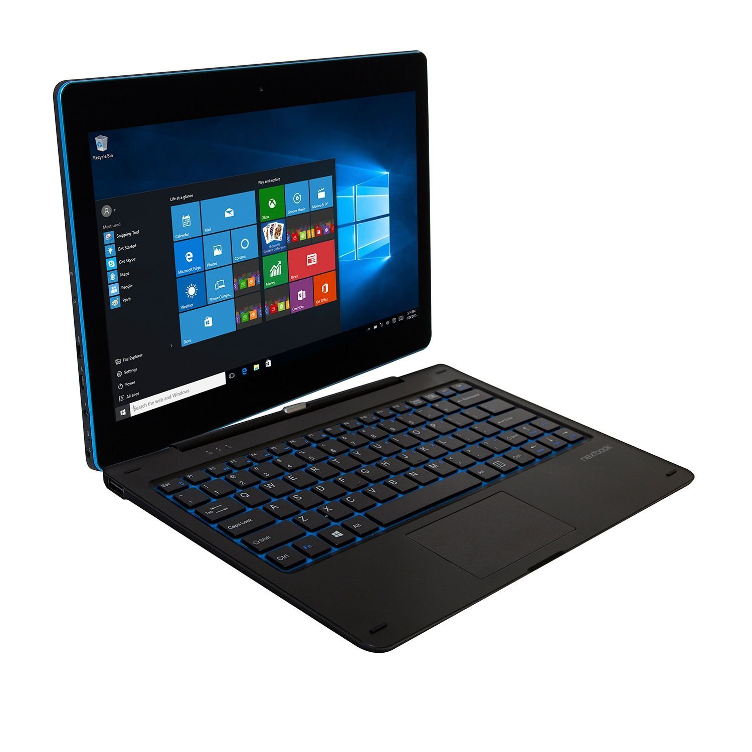 Nextbook-Touchscreen Intel Quad Core 2/64GB Bluetooth Webcam Wi-Fi HDMI Windows10 Tablet Laptop Combo